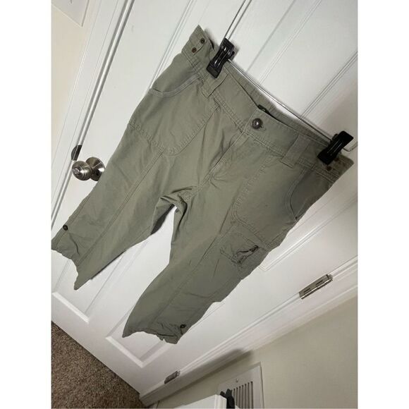 Eddie Bauer womens capris army green size 10 - Picture 1 of 7